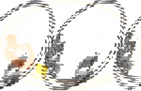 19 AWG, 5 Ft., Alligator Clip, C-Clamp, Grounding Cable with Clamps